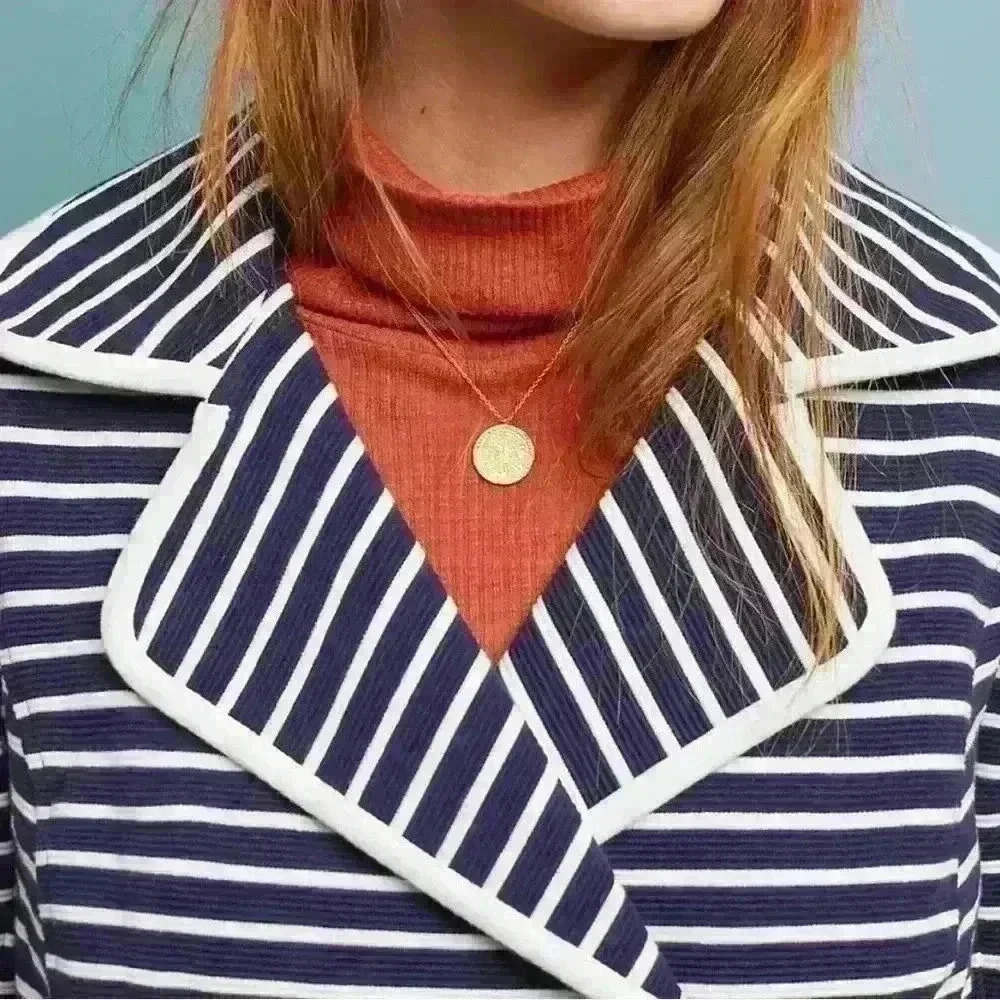 Anthropology striped jacket small